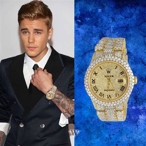 justin bieber gold rolex|justin bieber rolex.